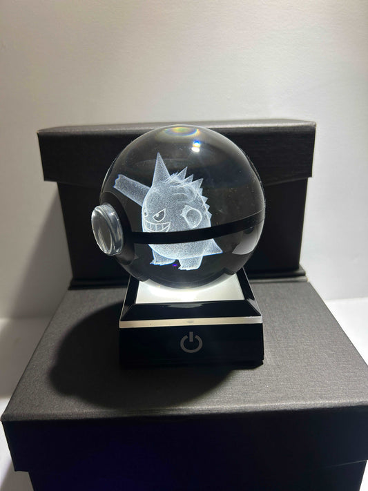 Crystal Gengar Pokeball