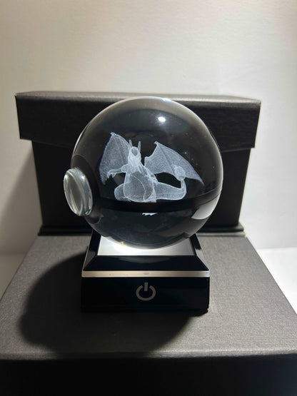 Crystal Charizard Pokeball