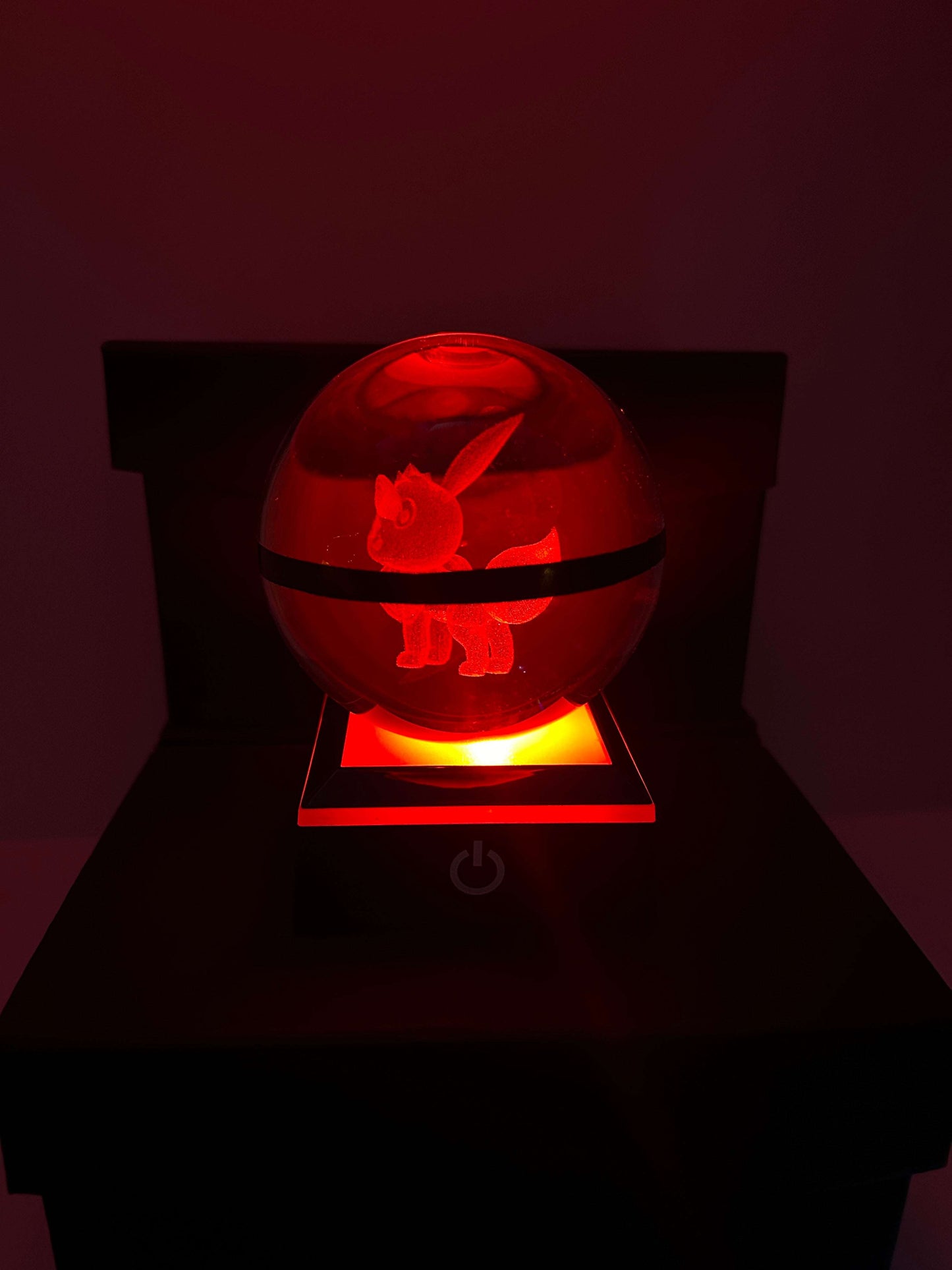 Crystal Eevee Pokeball