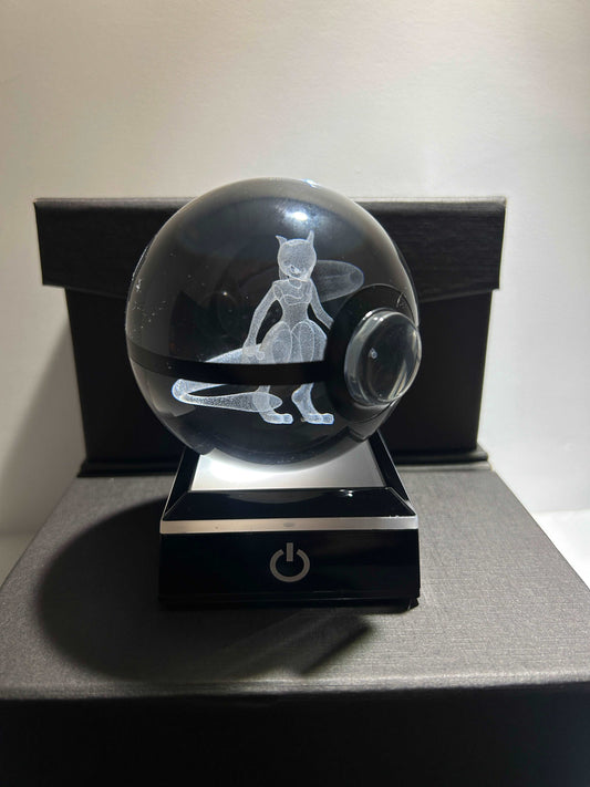 Crystal Mewtwo Pokeball