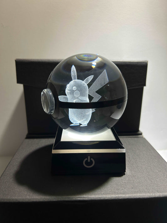 Crystal Pikachu Pokeball